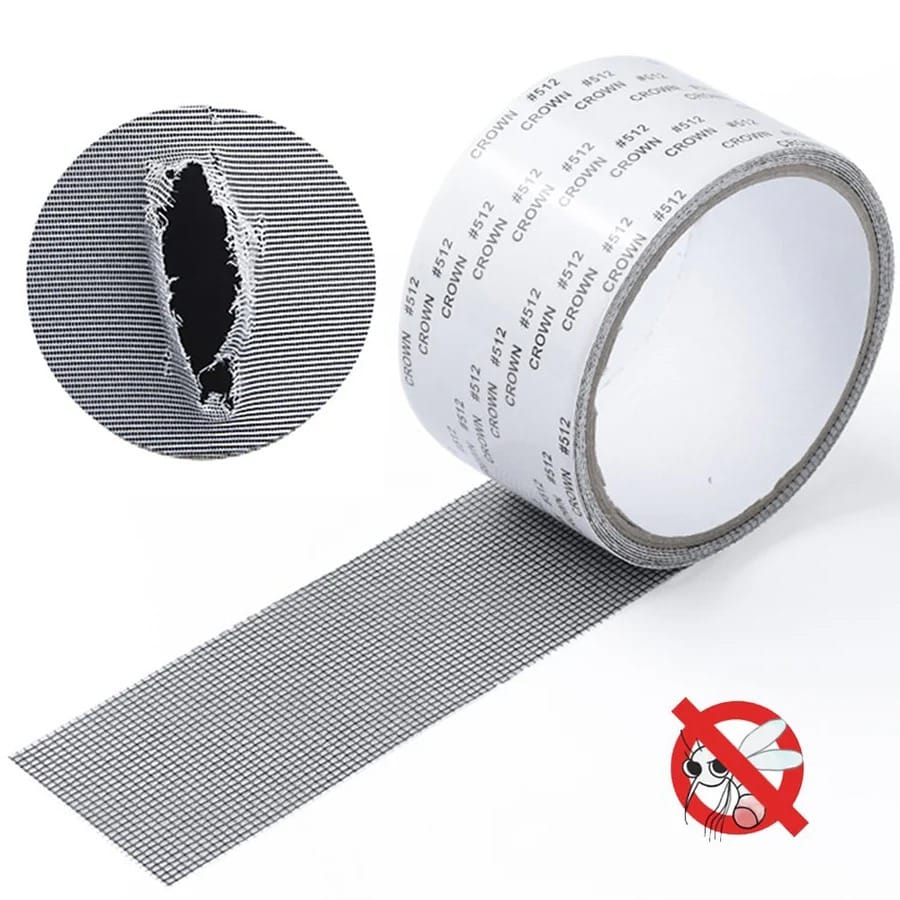 5x200cm Screen Repair Tape Window Door Waterproof Mosquito Net Patch Self-adhesive Super Fix Mesh Netting Broken Holes Tool