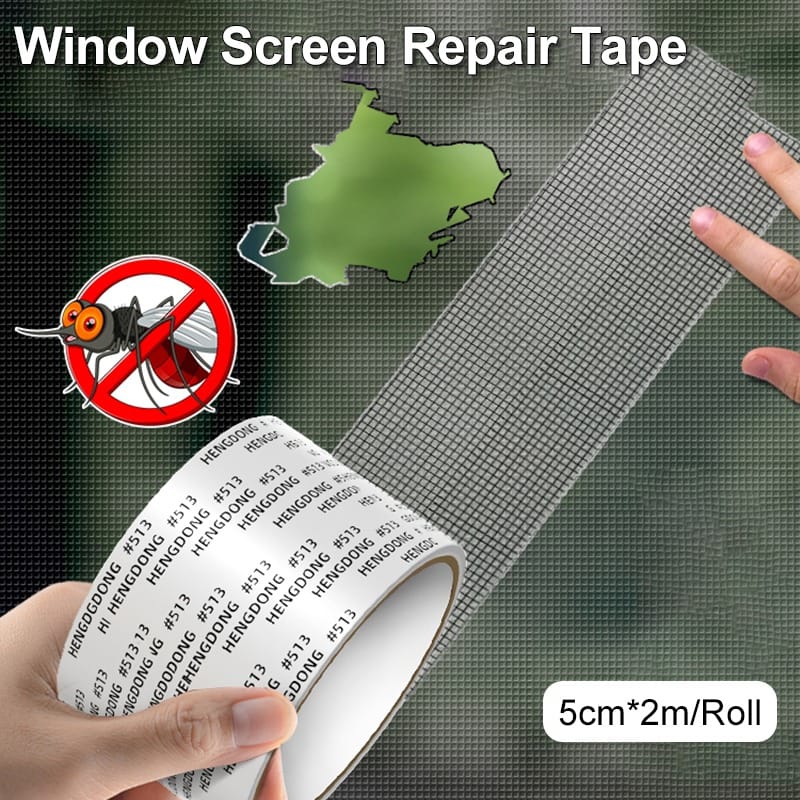 5x200cm Screen Repair Tape Window Door Waterproof Mosquito Net Patch Self-adhesive Super Fix Mesh Netting Broken Holes Tool